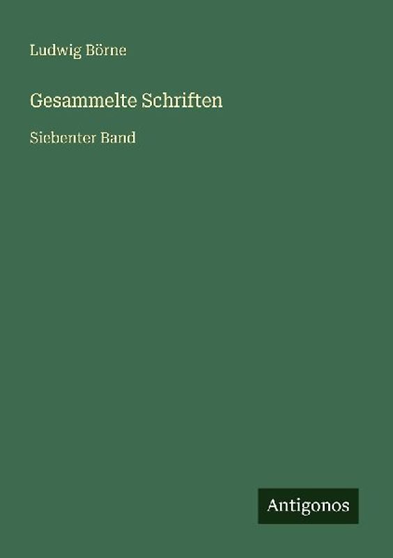 Gesammelte Schriften