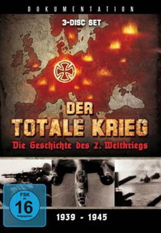Der Totale Krieg - Die Geschichte des 2.Weltkriegs (3 DVDs) DVD