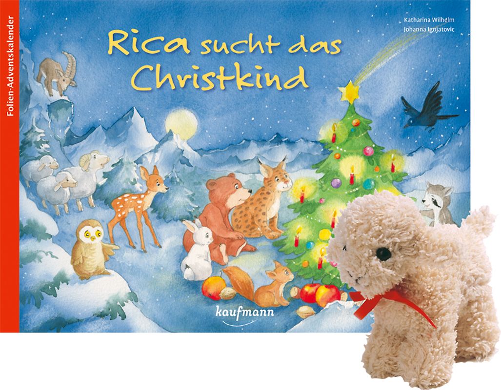 Rica sucht das Christkind mit Stoffschaf