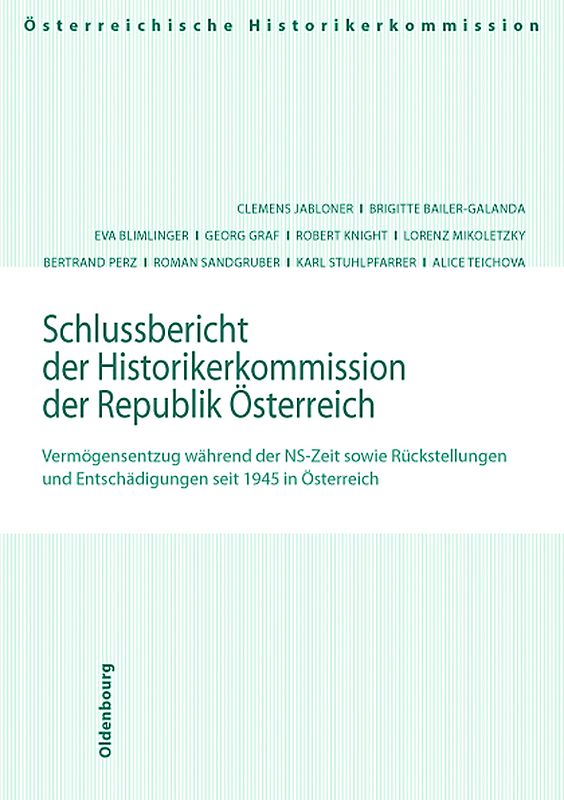 Schlussbericht der Historikerkommisison der Republik Österreich