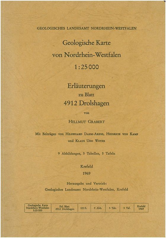 Geologische Karten von Nordrhein-Westfalen 1:25000 / Drolshagen