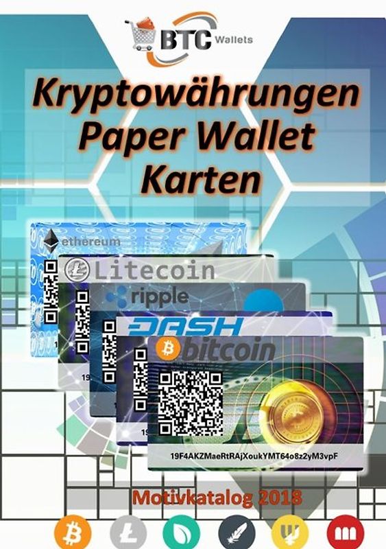 BTC Wallets Kryptowährungen Paper Wallet Karten – Motivkatalog 2018