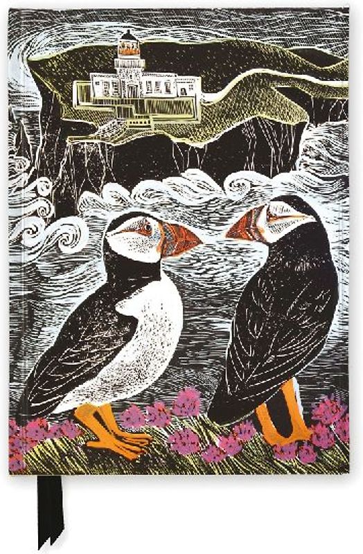 Angela Harding: Fair Isle Puffins (Foiled Journal)