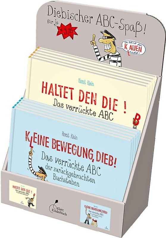 Verkaufsdisplay "Diebischer ABC-Spaß"