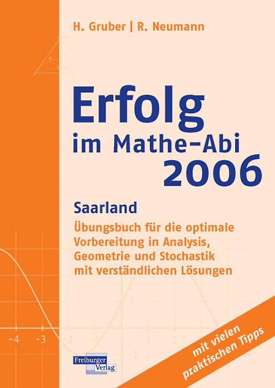 Erfolg im Mathe-Abi 2006 Saarland. Übungsbuch für die optimale Vorbereitung in Analysis, Geometrie und Stochastik mit verständlichen Lösungen