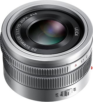 Panasonic Leica DG Summilux 15 mm F1.7 ASPH. 46 mm Objectif (adapté à Micro Four Thirds) argent