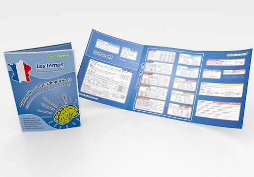 mindmemo Lernfolder - Les temps - Die französischen Zeiten - Französische Grammatik Lernhilfe