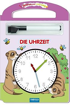 Trötsch Die Uhrzeit Schreib und Wisch Weg mit Stift