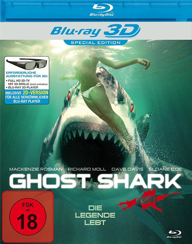 Ghost Shark Real 3d (Blu-Ray) 3D Blu-ray Disc