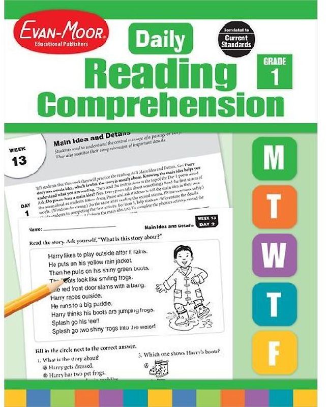 Daily Reading Comprehension, Grade 1 Te