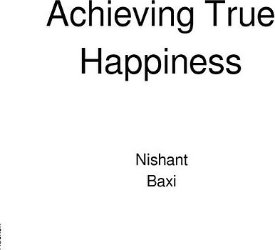 Achieving True Happiness