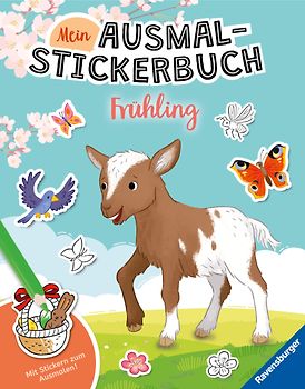 Mein Ausmalstickerbuch - Frühling