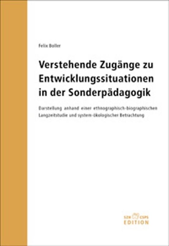 Verstehende Zugänge zu Entwicklungssituationen in der Sonderpädagogik