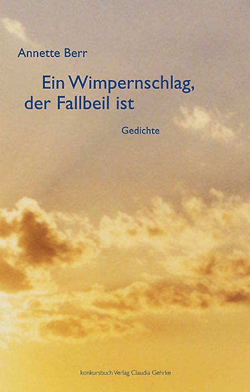 Ein Wimpernschlag, der Fallbeil ist