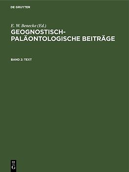 Geognostisch-Paläontologische Beiträge / Text