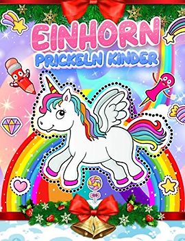 Prickeln Einhorn Kinder: Spaß Prickelblock Mädchen Zu Aktivitätsbuch für Kinder 4-7 jahre | Prickelbilder & Prickelnadel Set Kinder zu Prickeln und Ausmalen