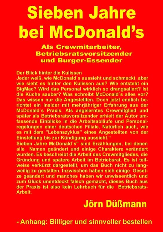 Sieben Jahre bei McDonald's