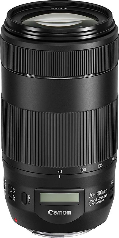 Canon EF 70-300 mm F4.0-5.6 IS USM II 67 mm Filtergewinde (Canon EF Anschluss) schwarz