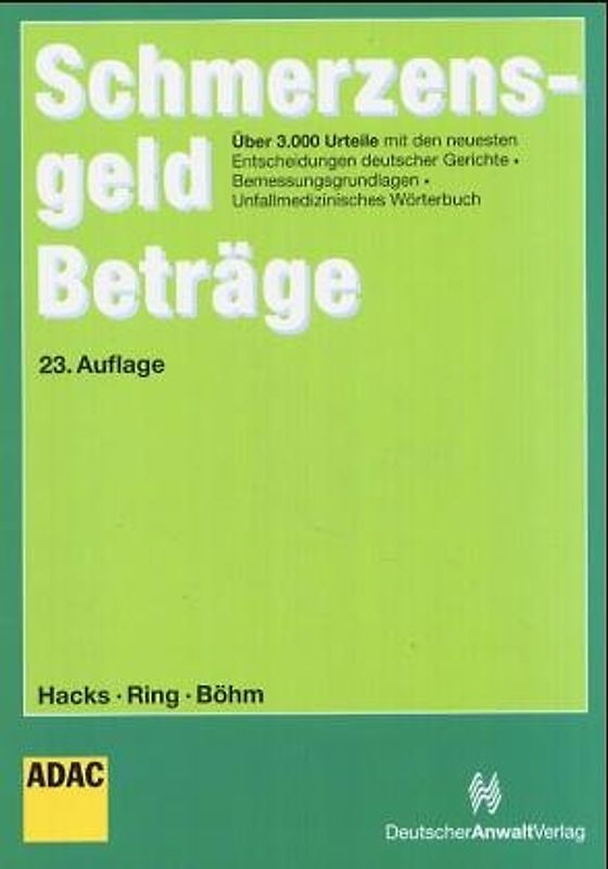 SchmerzensgeldBeträge