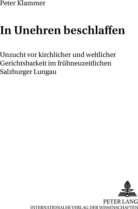 In Unehren beschlaffen