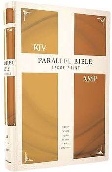 KJV, Amplified, Parallel Bible, Large Print, Hardcover, Red Letter Edition
