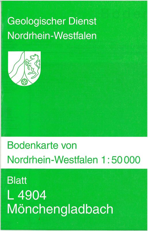 Bodenkarten von Nordrhein-Westfalen 1:50000 / Mönchengladbach