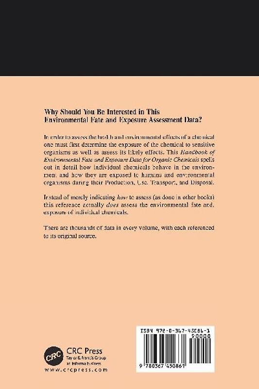 Handbook of Environmental Fate and Exposure Data For Organic Chemicals, Volume II