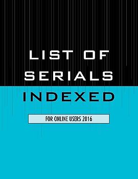 List of Serials Indexed for Online Users 2016