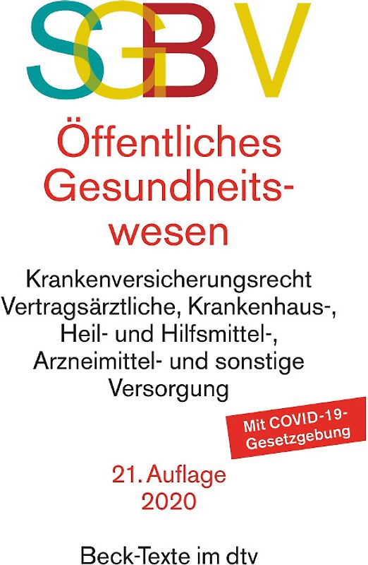 SGB V Recht des öffentlichen Gesundheitswesens