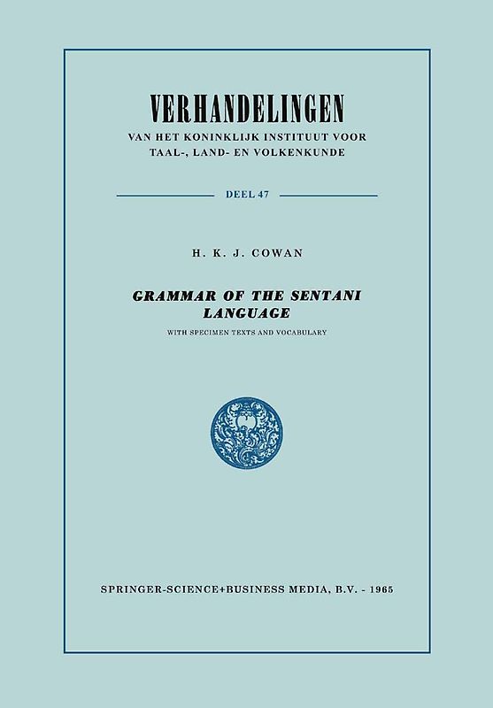 Grammar of the Sentani Language