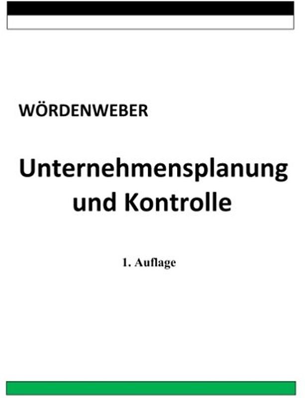 Unternehmensplanung und Kontrolle