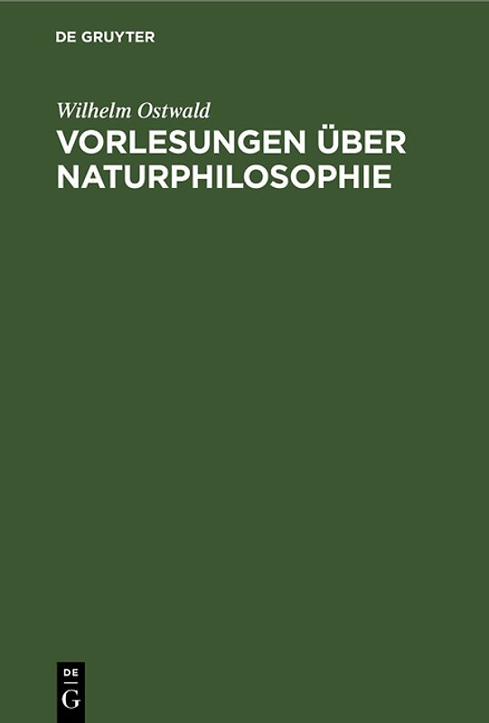 Vorlesungen über Naturphilosophie