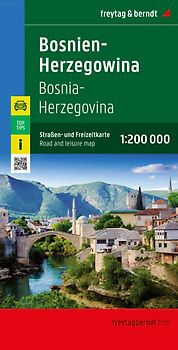 freytag & berndt Straßenkarte Bosnien-Herzegowina 1:200.000