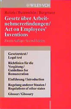 Gesetz über Arbeitnehmererfindungen /Act on Employees' Inventions