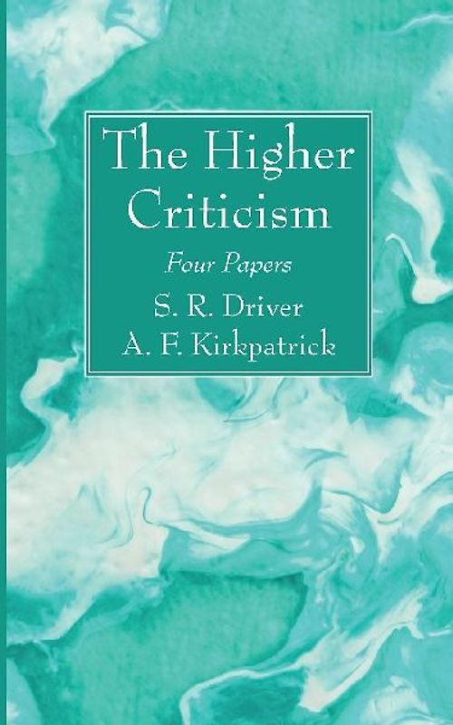 The Higher Criticism