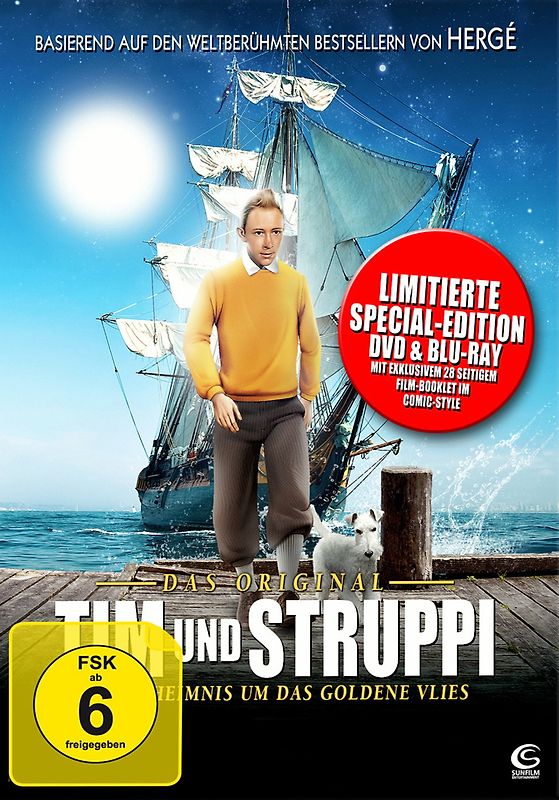 Tim und Struppi - Das Geheimnis um das goldene Vlies [Limitierte Special Collector's Edition, DVD + Blu Ray inkl. Mediabook und Film-Booklet im Comic-Style] DVD