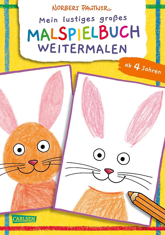 Mein lustiges großes Malspielbuch: Weitermalen (ab 4 Jahren)