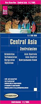Reise Know-How Landkarte Zentralasien / Central Asia (1:1.700.000) : Usbekistan, Kirgisistan, Turkmenistan und Tadschikistan