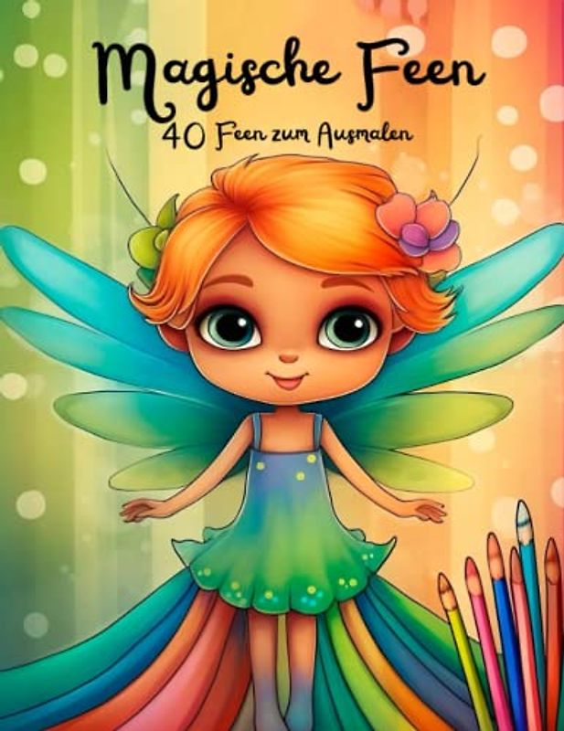 Magische Feen - 40 Feen zum Ausmalen (Malbuch)