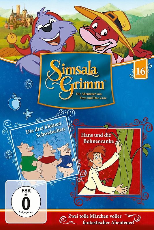SimsalaGrimm 16 - Die drei kleinen Schweinchen / Hans und die Bohnenranke DVD