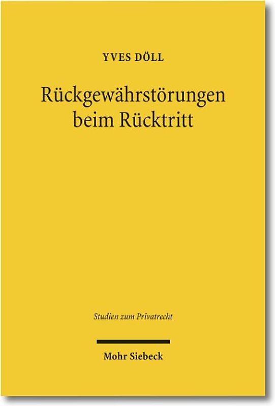 Rückgewährstörungen beim Rücktritt