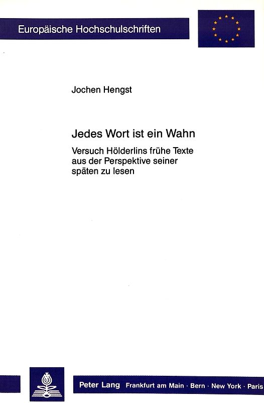 Jedes Wort ist ein Wahn