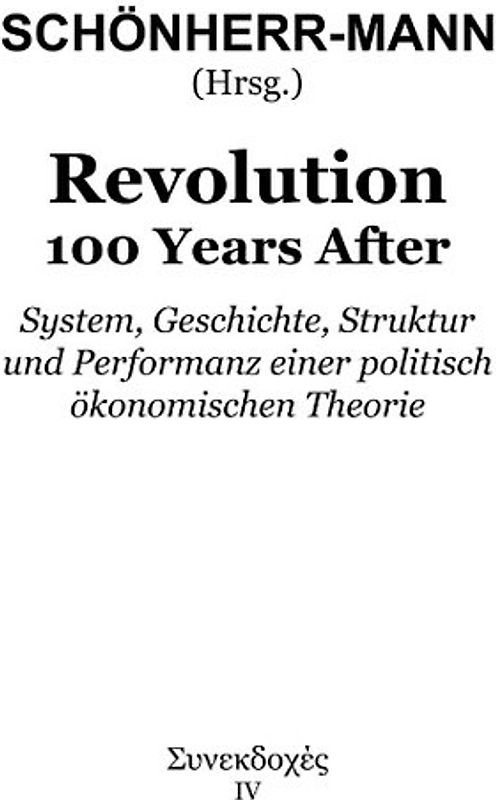 Revolution 100 Years After