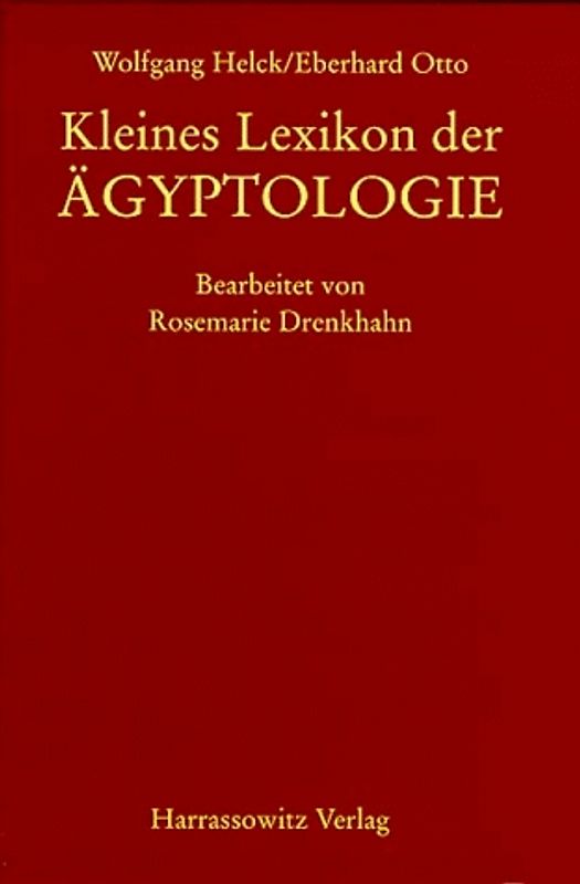 Kleines Lexikon der Ägyptologie