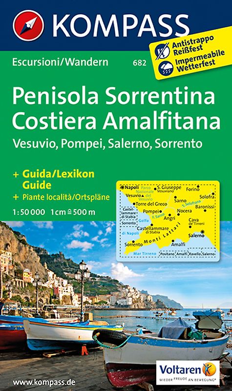 Halbinsel Sorrent /Penisola Sorrentina - Costiera Amalfitana - Vesuvio - Pompei - Salerno - Sorrento