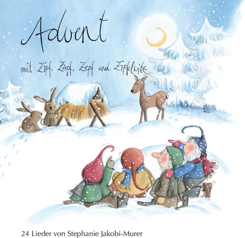 Advent mit Zipf, Zapf, Zepf und Zipfelwitz / 24 Lieder in Hochdeutsch, Audio-CD