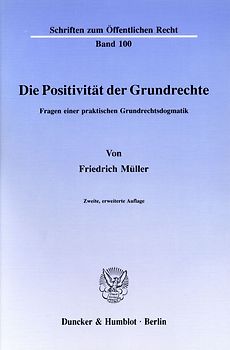Die Positivität der Grundrechte.