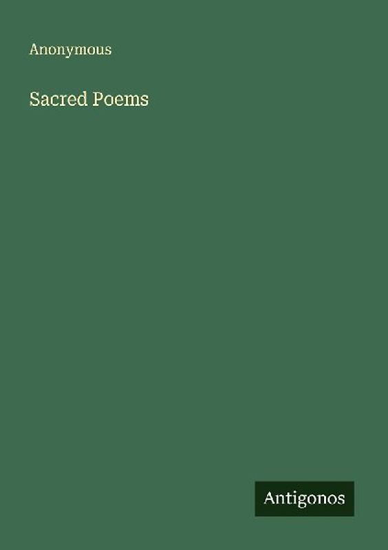 Sacred Poems