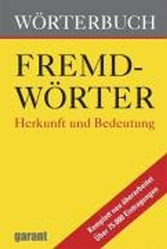 Wörterbuch Fremdwörter