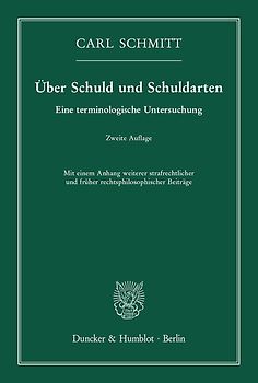Über Schuld und Schuldarten.